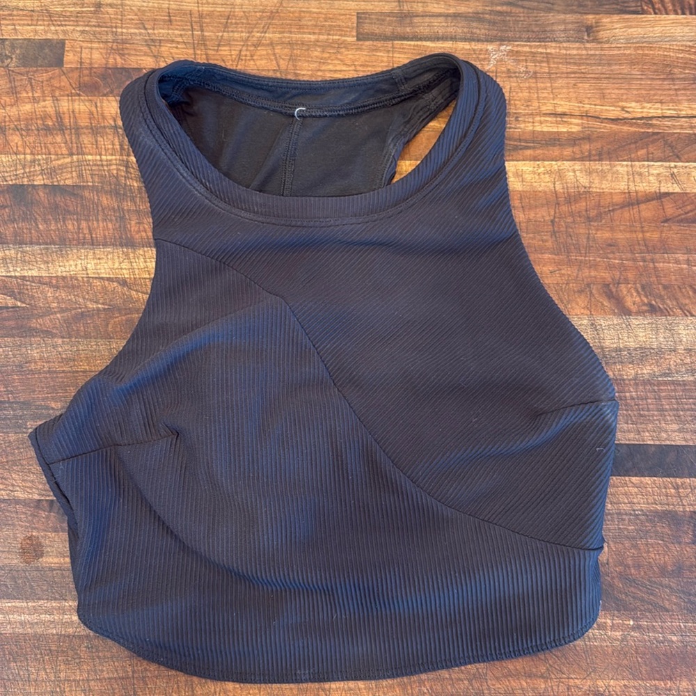 Lululemon long line (cute cut!) sports bra (like new)